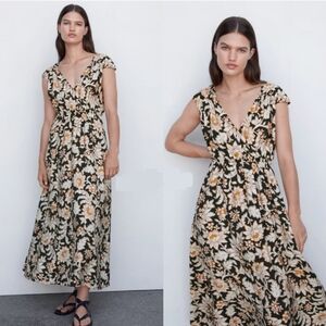 MANGO floral Dress